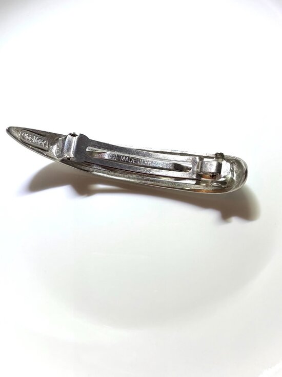 Colette Malouf objet d’arts Long silver Metal Hair Clip main image 7